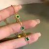 Pulsera Geométrica de Zirconia de Lujo de Gama Alta para Mujer, Moderna y Versátil, Joyería de Pulsera Popular Transfronteriza, Joyería al por Mayor de Yiwu