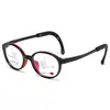 Armazón de Gafas de Silicona Estilo Tomate Dulce Ovalado Coreano para Niños Protección Ocular Profesional Antideslizante Armazón para Gafas de Miopía