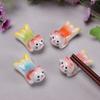 Suporte para Hashi Gatinho Gato da Sorte 12907 Suporte para Hashi Gatinho Selvagem Fofo Suporte para Caneta Flor Colada Pétala Pequenos Enfeites