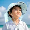Chapéu protetor solar infantil Verão Anti-UV Sun Hat para meninos respirável Big Brim Menina chapéu de pescador chapéu de sol fino