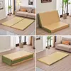 Tapete Tatami Dobrável Estilo Japonês 3E Tapete de Fibra de Coco Sala de Chá Varanda Lazer Jardim de Infância Tapete de Chão Intervalo de Almoço Tapete para Quatro Estações
