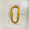 Mosquetão D de 8cm Espessado de Alta Qualidade com Trava Gancho Rápido Fivela de Porca Fivela de Suspensão Fivela de Mochila em Liga de Alumínio