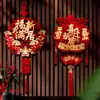 Adornos Colgantes Decorativos para Ceremonia de Mudanza, Decoraciones para Inauguración de Casa, Puerta de Entrada de Casa Nueva, Sala de Estar, Caracteres Festivos de la Fortuna, Vestíbulo