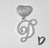 Nuevo aleación hipster 26 letras inglesas diamante colgante de amor diseño original cadena cubana estilo hip hop transfronterizo