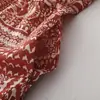 Vestido Bohemian con Estampado Rojo Estilo Festivo para Mujer 2026 Verano Nueva Moda Elegante Estilo Relajado Vestido de Tirantes