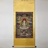 Caligrafía y Pintura Antigua, Thangka Negro y Dorado, Pintura de Entrada de Tara Blanca, Estatua de Buda, Pintura del Salón Central, Ya Enmarcado, Buda de Xizang, Thangka del Buda de la Medicina