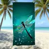 Toalla de Playa de Microfibra Transfronteriza con Logo Personalizado, Absorbente de Agua, Secado Rápido, Toalla de Baño de Terciopelo Doble Cara Estampada, Hecha a Medida para Comercio Exterior