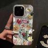 Estilo Collage Retro Fruta Sol Funda para Teléfono Iphone13 Anti-Caída Hilo de Plumas Manzana 17 Funda Protectora Personalizada Venta al por Mayor