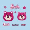 Parche de Goma Suave de PVC de Oso Fresa de Dibujos Animados, Accesorios DIY para Fundas de Tableta y Teléfono, Pantuflas, Refrigerador y Zuecos