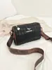 2026 Moda Nova Cor da Moda Color-Blocking Bolsa Estilosa Bolsa Almofada Alça Larga para Ombro Bolsa Feminina Única Transversal de Ombro Único para Mulheres