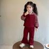 Ropa para Niños Traje Casual para Niñas 2025 Nuevo Conjunto Deportivo de Sudadera de Dos Piezas para Primavera y Otoño Atuendo de Primavera de Moda