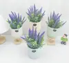 Plantas en Maceta de Plástico de 4 Colores, Decoraciones Modernas y Sencillas para Escritorio de Oficina y Sala de Estar, Decoraciones para el Hogar, Decoraciones de Flores Artificiales
