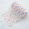 Hilo de nieve de 12 cm amor cereza tela hecho a mano DIY moño accesorios para el cabello sombrero de paja accesorios para la ropa