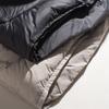 Tejido cálido cortavientos impermeable gran terciopelo esponjoso resistente al frío 90 plumón de ganso blanco con capucha engrosada 21 invierno