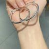 Pulsera de Plata para Niños 999 Plata de Ley Regalo de Cumpleaños para Bebé Pulsera Infantil Bambú Simple Push-pull Regalo
