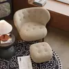 Sofá Perezoso de Madera Maciza para Uso Doméstico, Sofá de Sala de Estar, Hotel y Casa de Huéspedes Terciopelo Teddy Moderno Pequeño Sofá de Esponja Petra