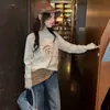 Camisetas de cuello medio para niñas de otoño e invierno, nueva ropa interior de manga larga con dibujos animados para niños mayores, estilo moderno de cuello semi-alto