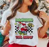 Estación Independiente de Amazon Sudadera de Manga Corta Navideña de Dibujos Animados Papá Noel Estampado de Letras ebay Comercio Exterior