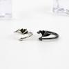 Anillo de Pareja Vintage para Mujer Simple Personalizado Flor Malvada Anillo del Diablo Plateado Japonés y Coreano Abierto Anillo de Estudiante para Hombres y Mujeres