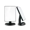 Espejo de Maquillaje LED de Venta Caliente Transfronterizo Rotación de 360 Grados Pantalla Táctil Espejo de Tocador de Escritorio Espejo Iluminado Portátil Doble Fuente de Alimentación