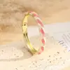 Pulsera Geométrica de Esmalte Cloisonné Vintage con Gotas de Aceite, Joyería Versátil de Alta Gama