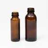Frasco Pequeño de Medicina Sellado con Tapa Frasco de Enzimas 30ml60ml Frasco de Jarabe para la Salud Vidrio Oscuro Marrón Frasco para Líquido Oral