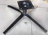 Cadeira de sofá de lazer com base de liga de alumínio, cadeira giratória com base de quatro pontas, altura ajustável, pernas da mesa e da cadeira rotativas, base de mesa de centro, estrutura de base em forma de cruz