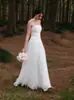 Vestido de Novia Ligero Estilo Coreano Sin Tirantes Falda Plisada Sencilla Nicho Sensación de Alta Gama Vestido para Sesión de Fotos de Viaje al Aire Libre Ceremonia de Obtención del Certificado de Compromiso Falda Abullonada