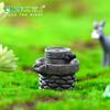 Micropaisaje de musgo, planta verde creativa, regalo, resina zakka, simulación, molino de piedra, decoración, adornos