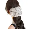 Scrunchie Floral para Mulheres 2026 Novo Estilo Laço de Cabelo de Alta Qualidade Corda de Cabelo Coque Faixa de Cabelo Acessório de Cabelo