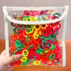Elástico de Cabelo Infantil Tamanho Pequeno Alta Elasticidade Sem Danos ao Cabelo Elástico Meninas Bebê Corda de Cabelo Cor Acessórios de Cabelo Menininha