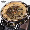 Reloj T-winner para Hombre Moda Casual Popular Strass Hueco Reloj Mecánico Manual
