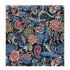 Producción en fábrica y venta al por mayor de tela jacquard teñida en hilo, jacquard de estilo étnico, cola de fénix, tela de poliéster y algodón de alta densidad.