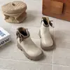 Botines Cortos Estilo Británico para Niñas 2026 Invierno Nuevos Botines para Niños de Moda Versátiles para Bebé Niña Calidez con Felpa Botas Martin