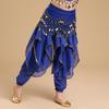 Calças de traje de dança indiana infantil Traje de apresentação de dança infantil Xinjiang Dança folclórica Dança do ventre Calças giratórias