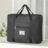 Elegante Bolsa de Equipaje de Sarga, Bolsa de Viaje de Gran Capacidad, Bolsa para Guardar Ropa de Corta Distancia, Bolsa de Gimnasio Portátil de Mano, Bolsa de Maternidad