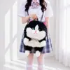Mochila de Boneca Gatinho para Meninas, Nova Mochila de Boneca Fofa Peluda Estilo Japonês 2026, Presente para Meninas