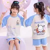 Pijamas de verano para niñas Pijamas de manga corta para niños Pijamas infantiles de dibujos animados lindos para el hogar Ropa exterior