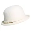 Rongmei 2026 Nuevo Sombrero Clásico Hepburn Transfronterizo con Ala Curva, Sombrero de Mezcla de Seda y Lana, Elegante Sombrero de Estilo Francés
