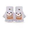 Luvas Espessas de Inverno para Crianças com Punhos Canelados de Camada Dupla, Luvas Quentes de Alta Elasticidade para Mulheres, Luvas de Tricô Espessas para Homens