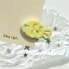 Grampo de cabelo elegante com bolinhas estilo coreano para franja, presilha lateral floral de luxo leve, acessório de cabelo tipo bobby pin