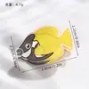 Mini Pinza para el Cabello de Acrílico de Alta Gama con Flequillo, Pinza para el Cabello Dulce con Forma de Pez de Dibujos Animados, Accesorios para el Cabello de Animales Suaves y Lindos