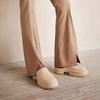 Pantuflas de Suela Gruesa para Mujer para Usar Afuera Ins de Moda Europea y Americana Celebridades de Internet Sandalias de Eva para Exteriores Zapatos Casuales Impermeables con Plataforma y Puntera Cómodos