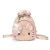 Yue Zi 2026 Otoño/Invierno Nuevo Bolso de Mano con Cuadros Lazo Gato Lindo Dibujo Animado Mochila para Viajes Niños Niñas