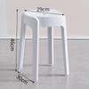 Taburete de Plástico Engrosado para Uso Doméstico, Extra Grueso, Apilable, Cómodo para Sentarse Largo Tiempo, Taburete Redondo Alto, Banco, en Stock, Taburete Redondo de Ocho Agujeros