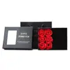 Caja de Regalo de 6 Rosas Artificiales Estilo Nuevo, Regalo de Flores, Collar de Joyería para Pareja, Empaque de Flores Artificiales, Caja de Almacenamiento Decorativa