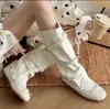 Sandalias de ballet desmontables de doble uso con diseño único 2026 primavera-verano nuevas botas largas con hebilla de cinturón que aumentan la altura caladas