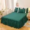 Faldón de Cama Cubierta de Cama Falda de una Pieza Cubierta Antipolvo Cubierta de Faldón de Cama Cubierta de Delantal de Cama Cubierta Antideslizante Grupo de Camas Niñas 1.51.8