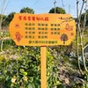 Etiquetas para Plantas de Jardín de Madera Maciza, Señales de Suelo de Madera, Señales Indicadoras para Exteriores, Señales de Aviso para Huertos Escolares de Jardín de Infancia