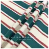 428 # Tejido de punto acanalado de algodón fino de tres rayas para ropa de hombre, mujer y niño, camiseta, ropa, tejido de punto